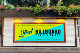 Download Free Street Wall Mounted Billboard Mockup Psd Good Mockups PSD Mockup Templates