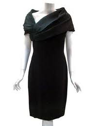 Black After Five Dresses Bill Blass Portrait Collar Little Black Dress After Five Dresses Little Black Dress Dresses