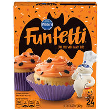 Sugar, enriched bleached flour (wheat flour, niacin, iron, thiamin mononitrate, riboflavin, folic acid), canola oil, wheat starch, dextrose, cornstarch, baking soda, salt. Halloween Cakes Pillsbury Seasonal Products