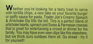 We're talking gooey cheesy goodness surrounded by bread rolls, all baked in one skillet. Trader Joe S Spinach And Artichoke Dip