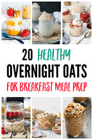 Please note the nutritional data includes low fat yoghurt and regular oat milk. 20 Healthy Overnight Oat Recipes Snacking In Sneakers
