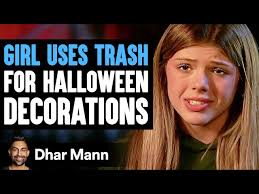 Girl Uses TRASH For HALLOWEEN DECORATIONS, What Happens Is Shocking