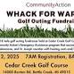 Whack For Warmth Golf Outing Fundraiser