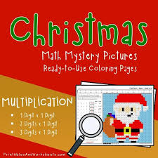 These can be printed out and used right away. Christmas Multiplication Coloring Worksheets Printables Worksheets