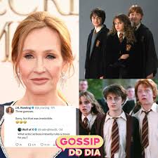 How is she sweet ? J.K. Rowling responded to a Tweet that was interpreted  as a hint to Daniel Radcliffe, Emma Watson and Rupert Grint, who played  Harry Potter, Hermione and Rony