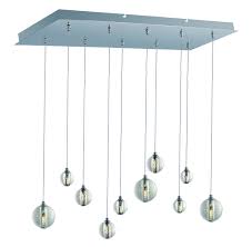 The glass balls are illuminated by replaceable led bulbs and are fully dimmable. E24507 91pc Litecraft Lighting
