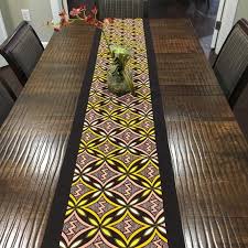 African Print Table Runner Ankara Table Runner Border Table Runner Floral Print Table Runner Ki African Home Decor African Inspired Decor Afrocentric Decor
