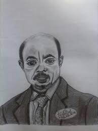 Ethiopian Late Former Prime Minister Meles Zenawi Pencil Drawings Drawings Art