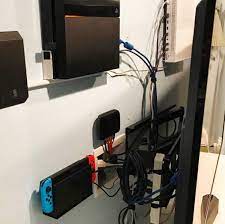 Ps4 pro wall mount, playstation 4 pro mount behind tv, on wall and under desk, no scratches on your playstation, metal black. Pin On Apartment