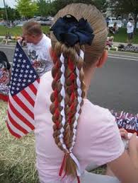 The girls are going to look so cute on 4th of july! 50 Fourth Of July Hairstyles Ideas Hairstyle Hair Styles Cute Hairstyles