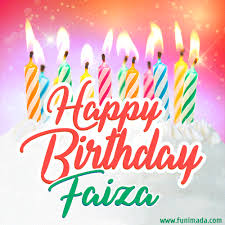 Novel writing is my hobby and passion. Happy Birthday Gif For Faiza With Birthday Cake And Lit Candles Download On Funimada Com