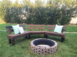 A beautiful mess has a nice tutorial and to imagine it only cost about $125, that's a steal! Outdoor Fire Pit Bench Fire Pit Diy Fire Pit Bench Outdoor Bench Rustic Bench Summer Bench By Thefarmhou Fire Pit Bench Outside Fire Pits Outdoor Fire Pit