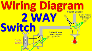 How to wire 2 way light switch, in this video we explain how two way switching works to connect a light fitting which is controlled with two light switches. 2 Way Light Switch Wiring Diagrams Youtube