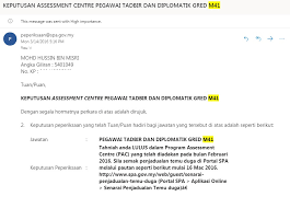 Semakan penjadualan peperiksaan online spa boleh dibuat dengan melayari Soalan Pac Ptd Surat Rasmi 1