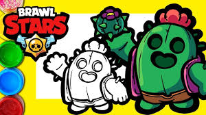 Poco is a rare brawler who attacks with waves of. How To Draw Brawl Stars Cactus Spike Step By Step For Kids Easy Drawing Easy Drawings Star Coloring Pages Easy Kids