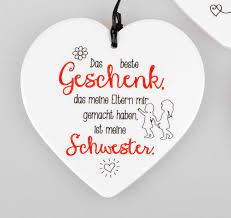 Tea 4 You Herz Mit Spruch Geschenk Schwester