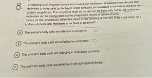 We did not find results for: Cholesterol Is An Important Component Of Animal Cell Chegg Com