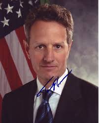 Buy Timothy Geithner Signed Photo W/ Hologram Coa Secretary of Treasury  Online in India