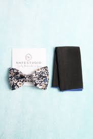 Mens Bow Tie Pre Tied Bow Tie For Men Floral Bow Tie Navy Blue Bow Tie Mens Gift Wedding Gifts Rustic Bow Tie Boho Wedding Groom Bow Tie