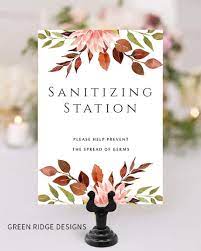 Sanitization Station Sign With Stand Wedding Reception Social Distancing Wedding Signs Sanitation Signs Autumn Wedding Venue Sign Au1 Wedding Signs Wedding Social Wedding Shower