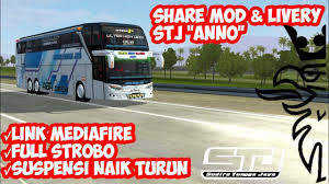 Tidak heran kalau dari hari ke hari pemain game bussid ini semakin bertambah. Share Mod Livery Stj Anno Jb3 Uhd Cvt Wsp Bus Simulator Indonesia Youtube