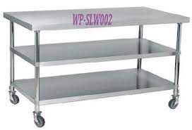 Wheeled stainless steel utility table wipes clean easily holds up to 300 lbs. China Kitchen Stainless Steel Work Table With Or Without Wheel China Kitchen Table Stainless Steel
