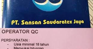 Lowongan kerja terbaru tahun 2020 | informasi rekrutmen cpns & pppk 2020 lowongan kota tasikmalaya lowongan s1 lulusan d3/s1/s2 lulusan sma sederajat lowongan pt sansan saudaratex jaya tasikmalaya. Lowongan Kerja Terbaru Pt Sansan Saudaratex Jaya Tahun 2017 Lowongan Kerja Terbaru Tahun 2020 Informasi Rekrutmen Cpns Pppk 2020