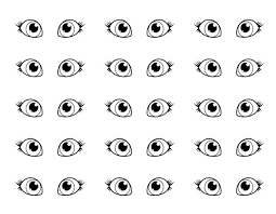 Become a fan on facebook! Pair Of Eyes Coloring Page Coloring Sun