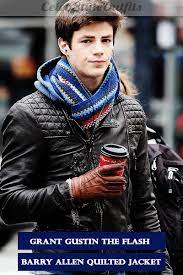 Free Shipping On Grant Gustin The Flash Quilted Leather Jacket Grantgustin Theflash Quilted Leatherjacket Jacke The Flash Grant Gustin Grant Gustin Gustin