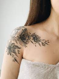 Floral Shoulder Tattoo Floral Tattoo Sleeve Chest Tattoo Floral Tattoo Shoulder