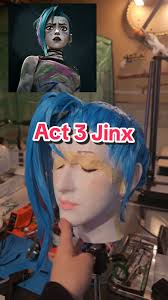Creating a Helmet Wig for Act 3 Jinx Cosplay