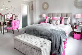 The reason why is because it combines well with many other colors. Luxury Master Bedroom With Pink And Grey Accents Eclectic Bedroom London By Design A Space Kitchens Bedrooms Interiors Houzz