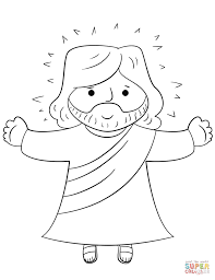 Cartoon Jesus Super Coloring Jesus Cartoon Jesus Coloring Pages Jesus Coloring Pages For Kids