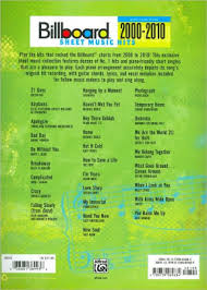 Billboard Sheet Music Hits 2000 2010 Piano Vocal Guitar Paperback