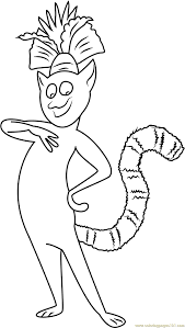 Get jumpstart's free and printable king julien coloring page and give free reign to your kid's artistic side. King Julien Xiii Coloring Page For Kids Free Madagascar 3 Europe S Most Wanted Printable Coloring Pages Online For Kids Coloringpages101 Com Coloring Pages For Kids