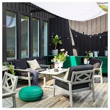 Bondholmen Armchair Outdoor Gray Stained Width 30 3 8 Ikea Ikea Outdoor Outdoor Space Outdoor Furniture