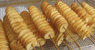 Those potato spirals are named as tornado fries. These Spiral Cut Fried Potatoes Are Absolutely Delicious