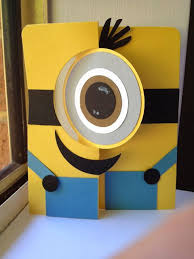 Pretty much, it is a punch art card, but it. Linda Higgins Minion Card Minion Card Cards Kids Birthday Cards