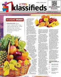 Alpukat ( lemak sehat oleat (omega9),vitamin e, zat besi, tembaga, kalium, serat,asam folat dan vitamin b6). Khasiat Buah Pressreader