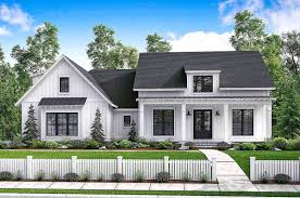 The kitchen and dining room areas are common gathering spots for families. Small Modern Farmhouse Plans House Plans 178446