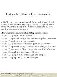 We did not find results for: Top 8 Medical Billing Clerk Resume Samples