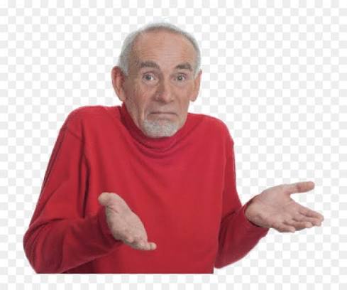 Old Man Shrugging Shoulders Meme, HD Png Download - vhv