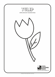 Simple And Easy Coloring Pages Tulip Shape Coloring Pages Easy Coloring Pages Cool Coloring Pages