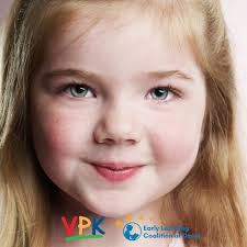 My name is Emma, and guess what? I am four years old which means I get to  go to VPK! Mommy says it's where I'll learn my ABCs, count to a million (