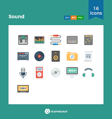 Sound Icon Pack 16 Flat Icons Icon Flat Icon Icon Pack