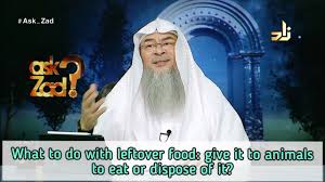 There is no difference of opinion as far as the definition is concerned. What To Do With Leftover Food Must We Eat It Feed It To Animals Or Throw It Away Assim Al Hakeem Youtube