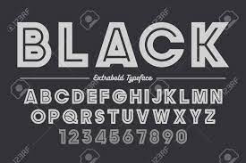 You might have initially thought that this converter generates a bold font, but this is not the case. Extra Bold Vector Decorative Bold Font Design Alphabet Typefac Royalty Free Cliparts Vectors And Stock Illustration Image 90303032