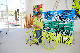 See more ideas about ipad painting, art, painting. Stefan Szczesny Object Vom Ankommen Art Bike By Stefan Szczesny Handpainted Yellow Photo With Artist