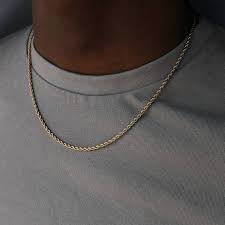 Dainty jewelry, perfect for everyday wear. Mens Gold Chain Gold Rope Chain Twist Necklace Chain Mens Chain Necklaces Mens Gift Jewelry 18k Gold Chains For Men Gift For Him In 2021