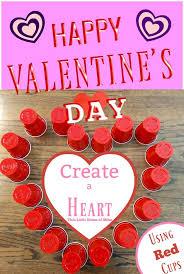 Here are some fabulous resources for planning your preschool valentine's day theme. Create A Heart Using Red Solo Cups By This Little Home Of Mine Valentine Crafts Solo Cup Crafts Valentine S Day Crafts For Kids